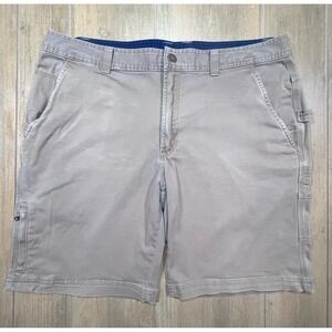 Columbia Mens Regular Fit Utility Cargo Shorts Khaki Tan AM0456 38W 10L